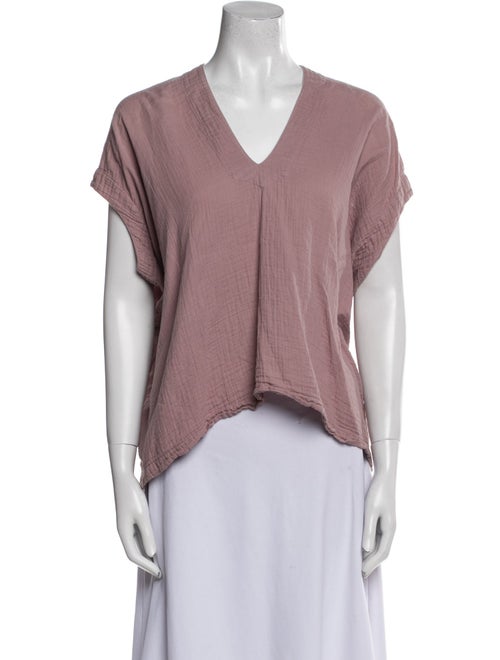 Atelier Delphine V-Neck Short Sleeve Top