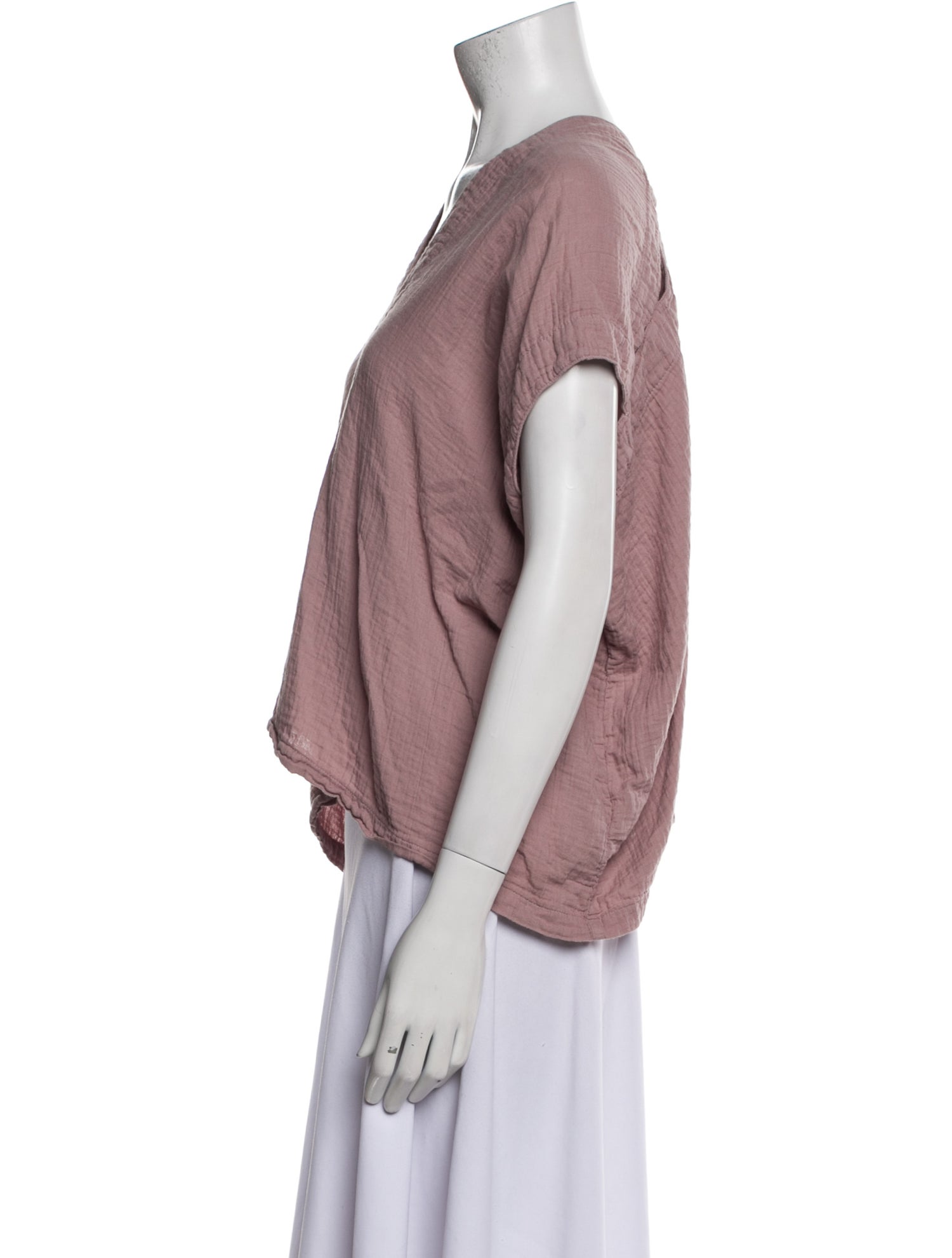 Atelier Delphine V-Neck Short Sleeve Top