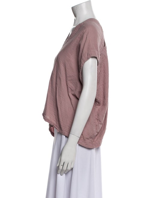 Atelier Delphine V-Neck Short Sleeve Top