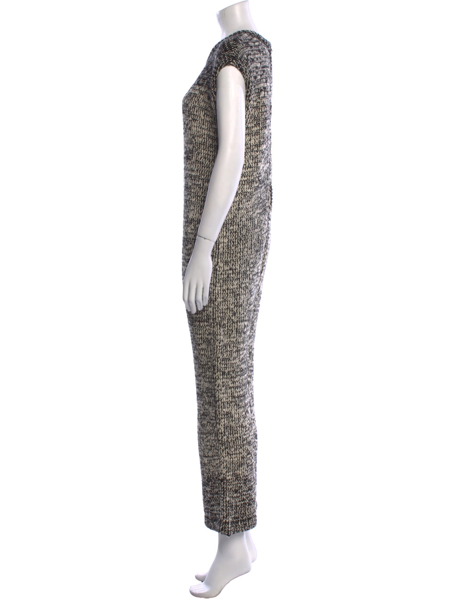 Atelier Delphine Colorblock Pattern Scoop Neck Jumpsuit