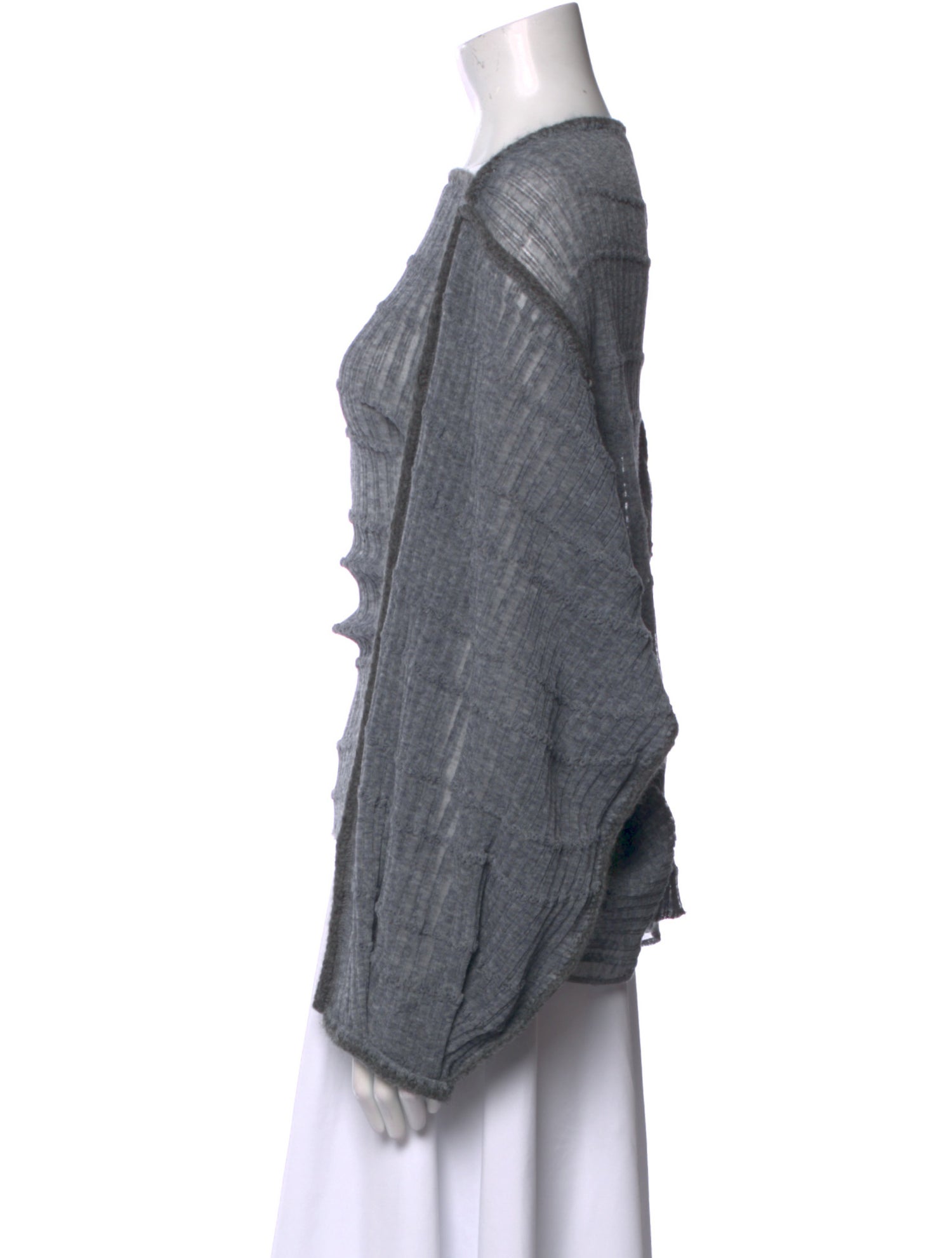 Atelier Delphine Bateau Neckline Long Sleeve Top