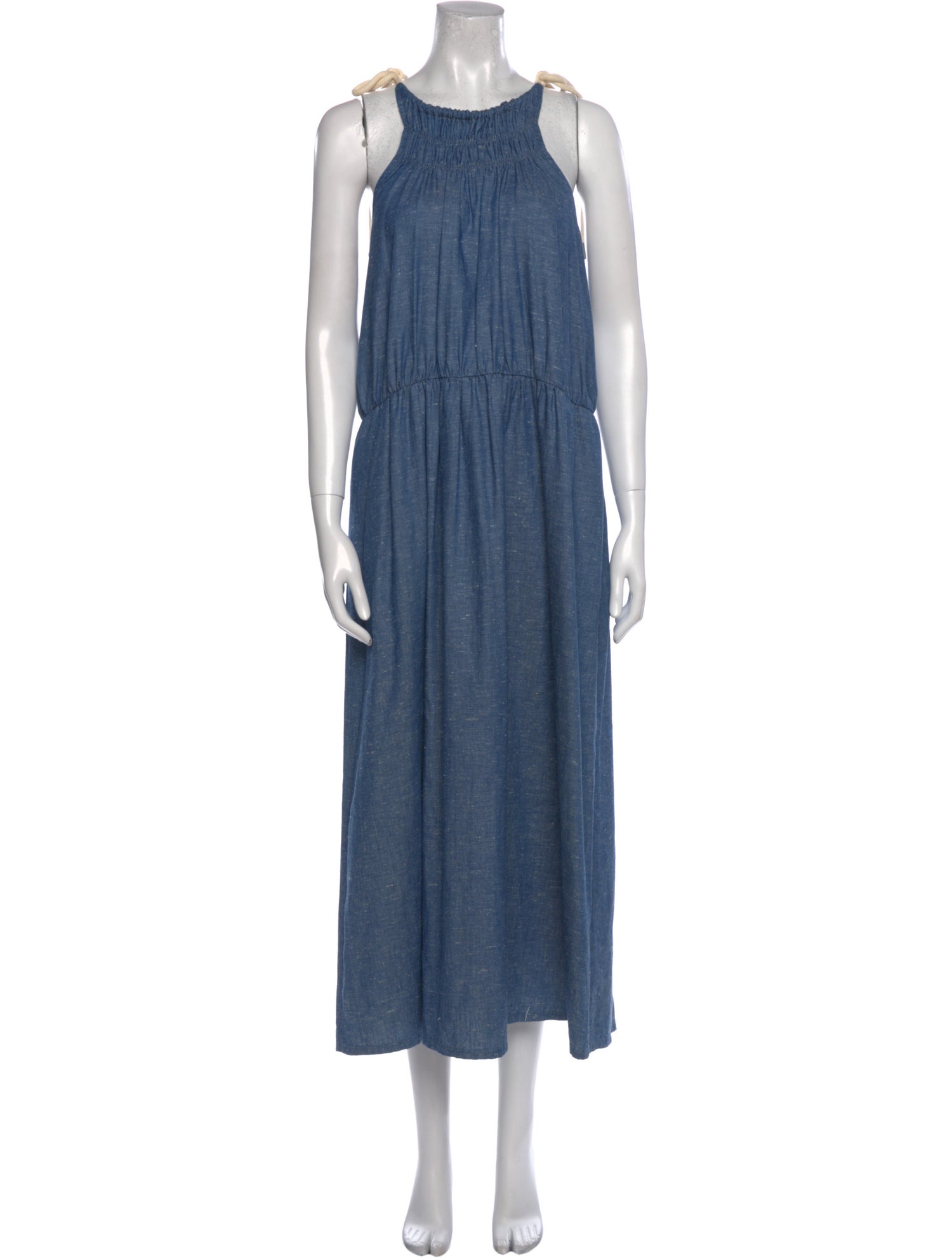 Atelier Delphine Crew Neck Long Dress
