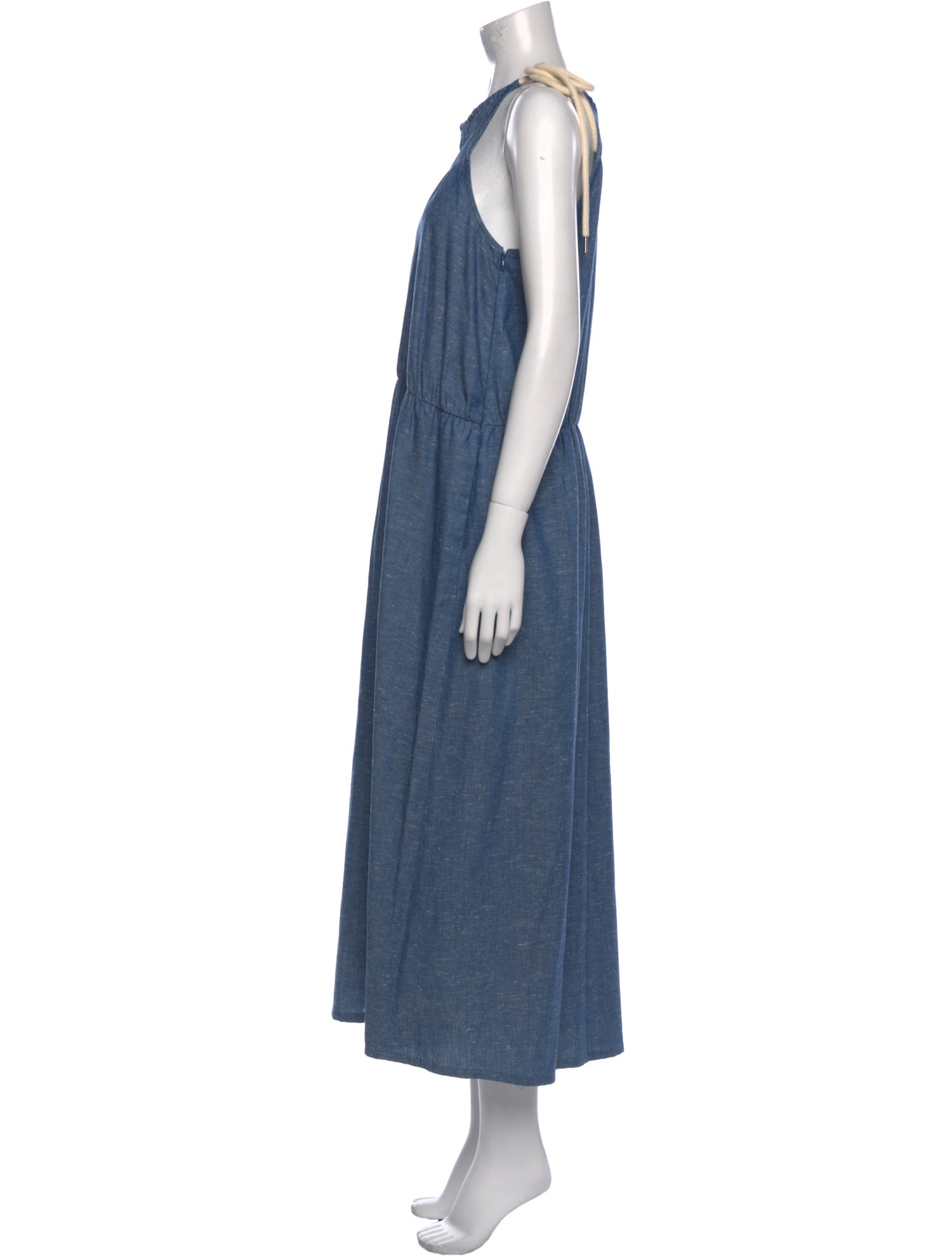 Atelier Delphine Crew Neck Long Dress