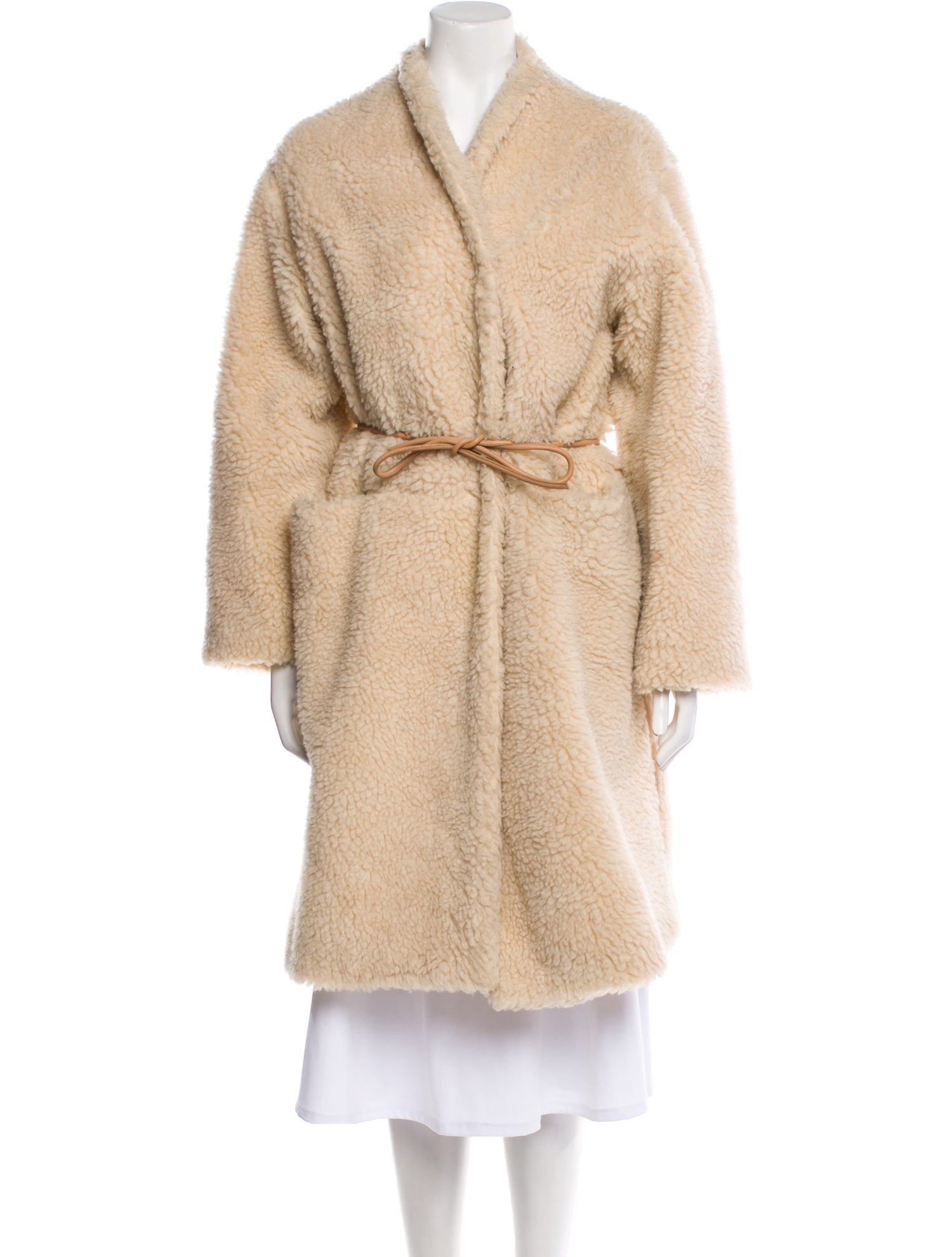Atelier Delphine Wool Faux Fur Coat