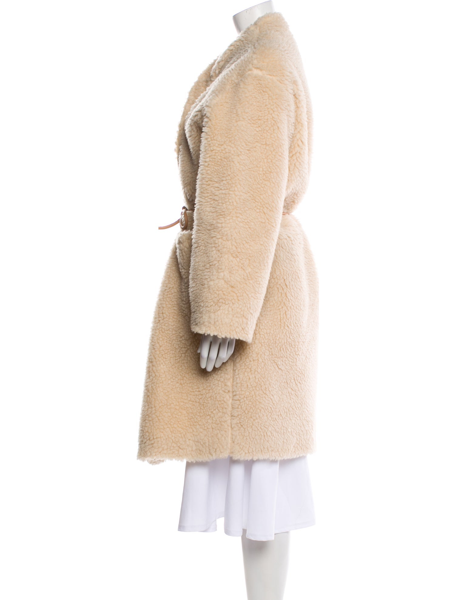 Atelier Delphine Wool Faux Fur Coat