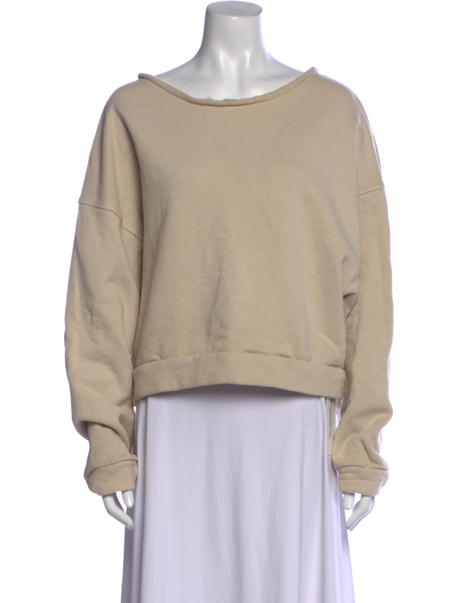 Atelier Delphine Bateau Neckline Long Sleeve Sweatshirt