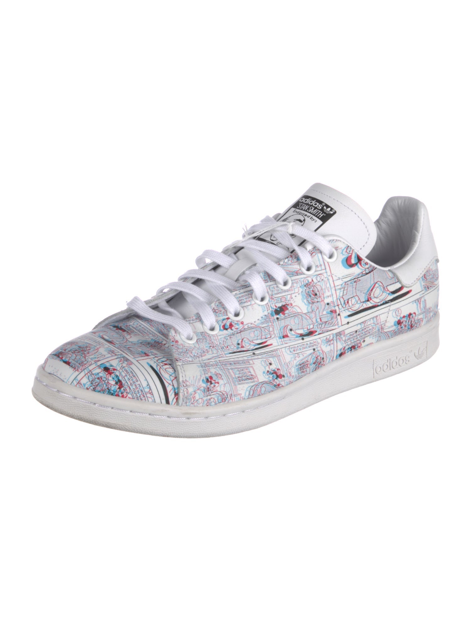 Adidas x Disney Leather Printed Sneakers