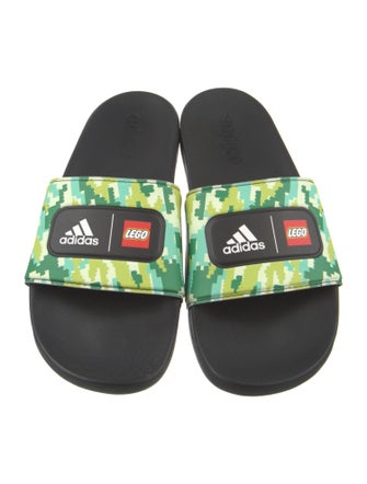 Adidas x Lego Leather Printed Slides