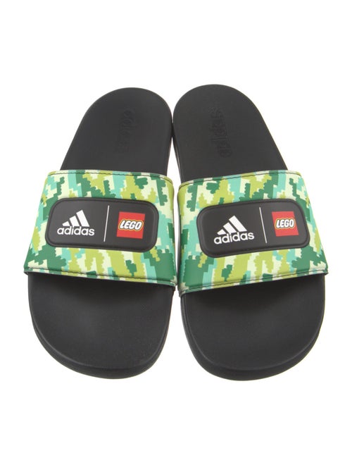 Adidas x Lego Leather Printed Slides