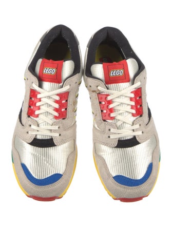 Adidas x Lego Suede Colorblock Pattern Athletic Sneakers
