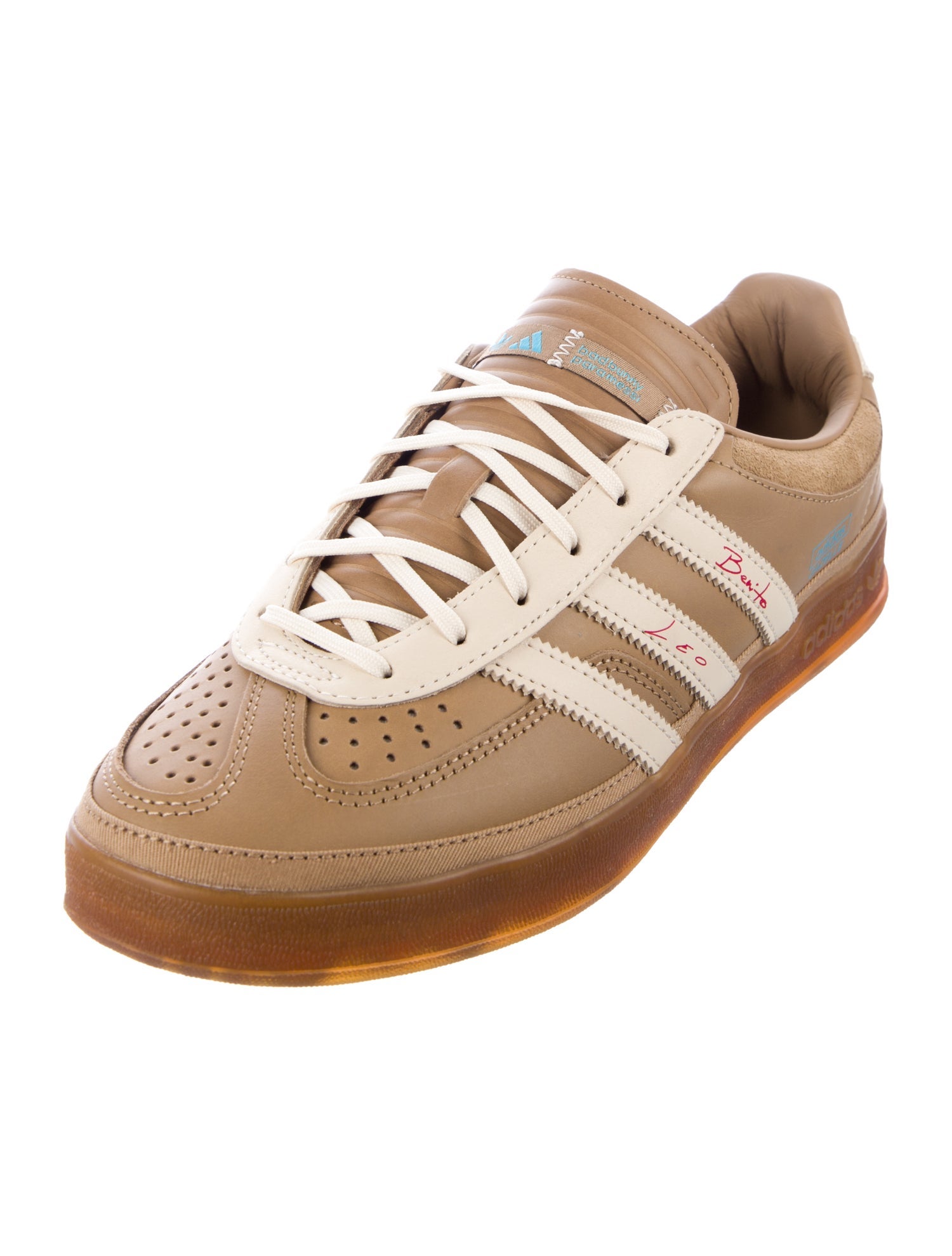 Adidas x Bad Bunny Leather Striped Sneakers w/ Tags