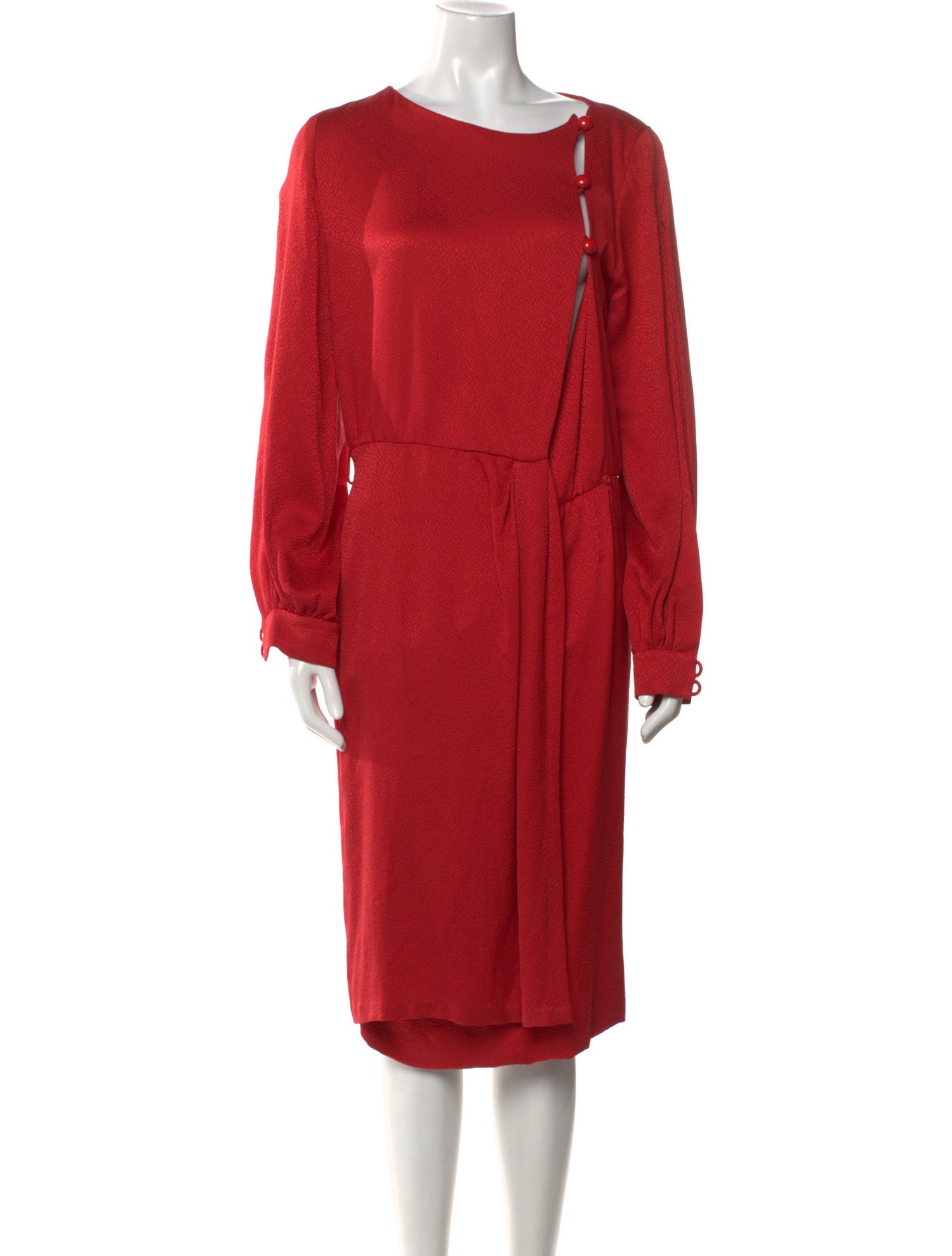 André Laug Silk Midi Length Dress