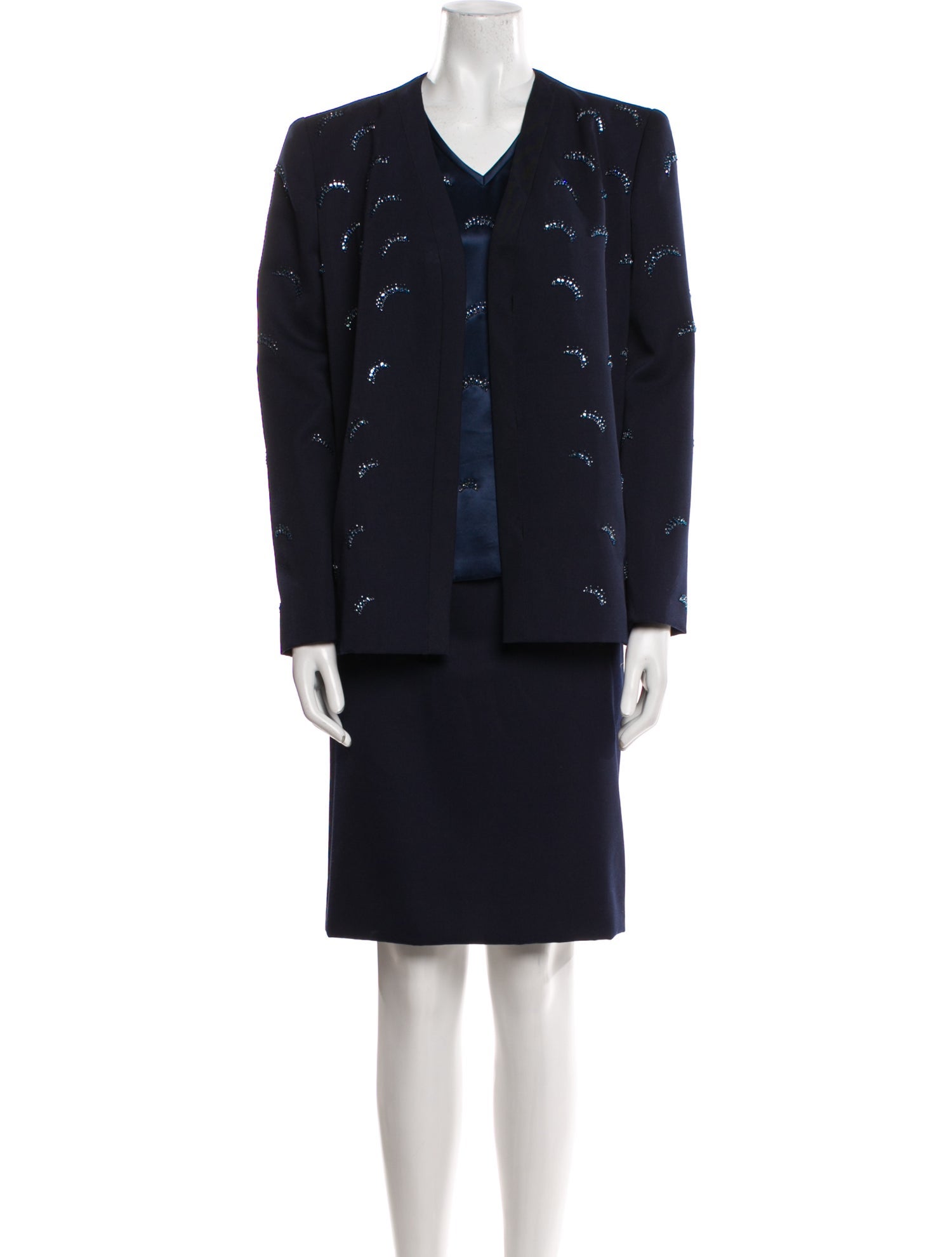 André Laug Wool Sequin Embellishments Set