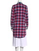 Aequamente Silk Plaid Print Tunic