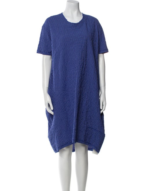 Aequamente Plaid Print Midi Length Dress