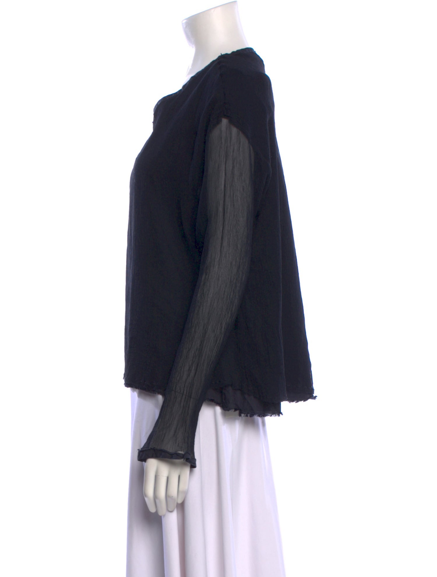 Aequamente Silk Scoop Neck Sweatshirt