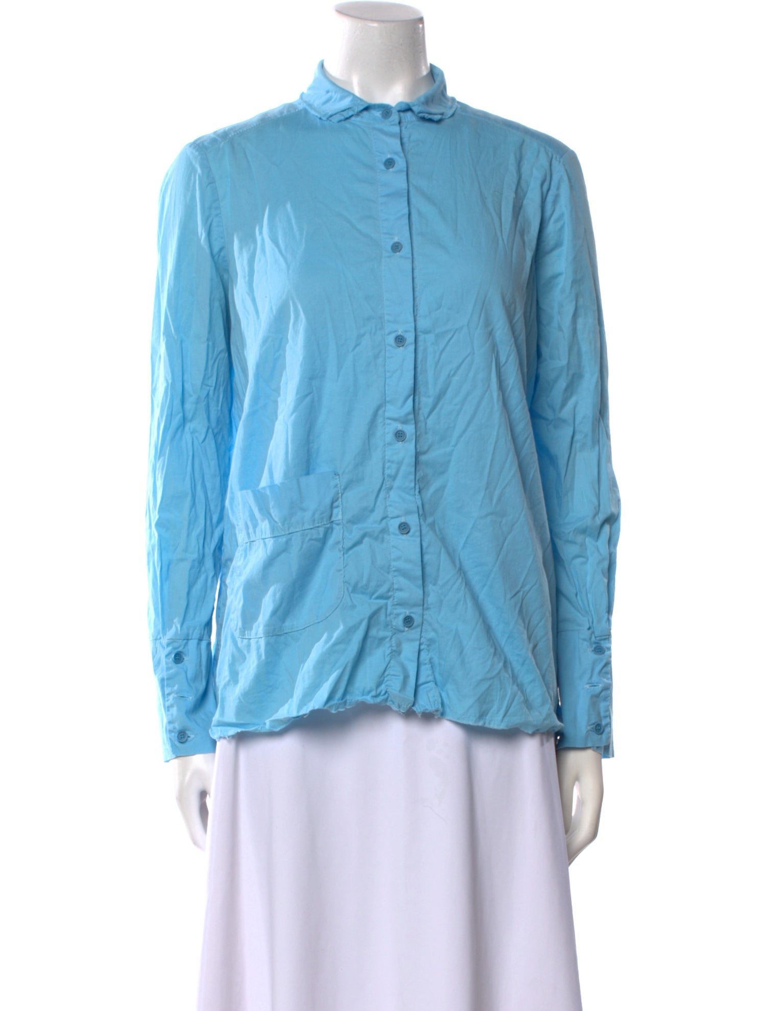 Aequamente Long Sleeve Button-Up Top