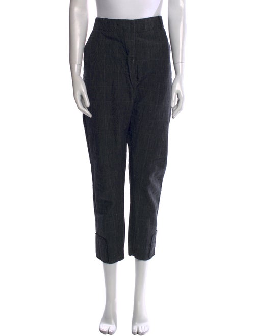 Aequamente Plaid Print Straight Leg Pants