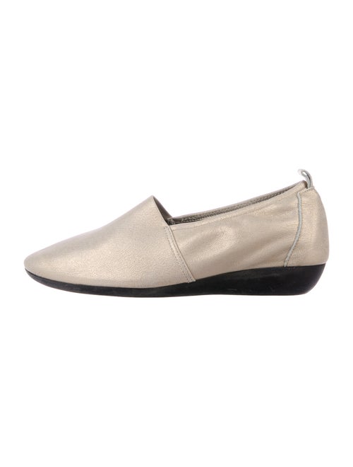 Arche Leather Ballet Flats Gold