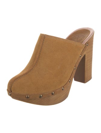 Penelope Chilvers Suede Studded Accents Mules