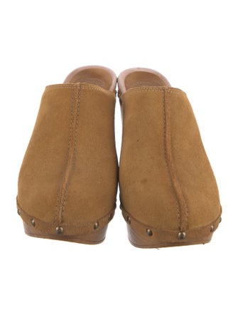 Penelope Chilvers Suede Studded Accents Mules