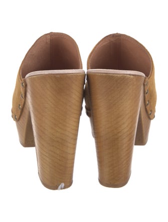 Penelope Chilvers Suede Studded Accents Mules