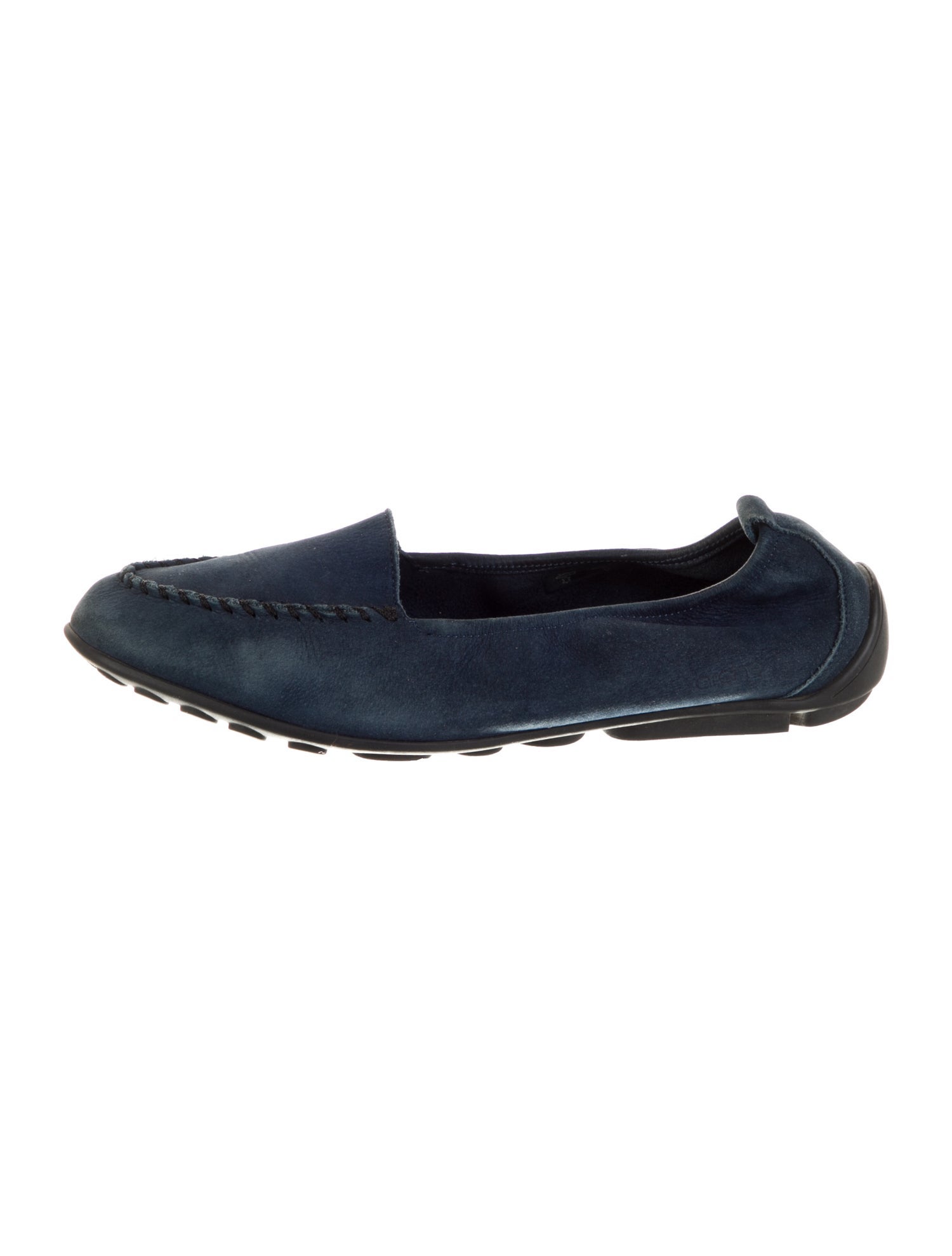Arche Leather Whipstitch Trim Loafers