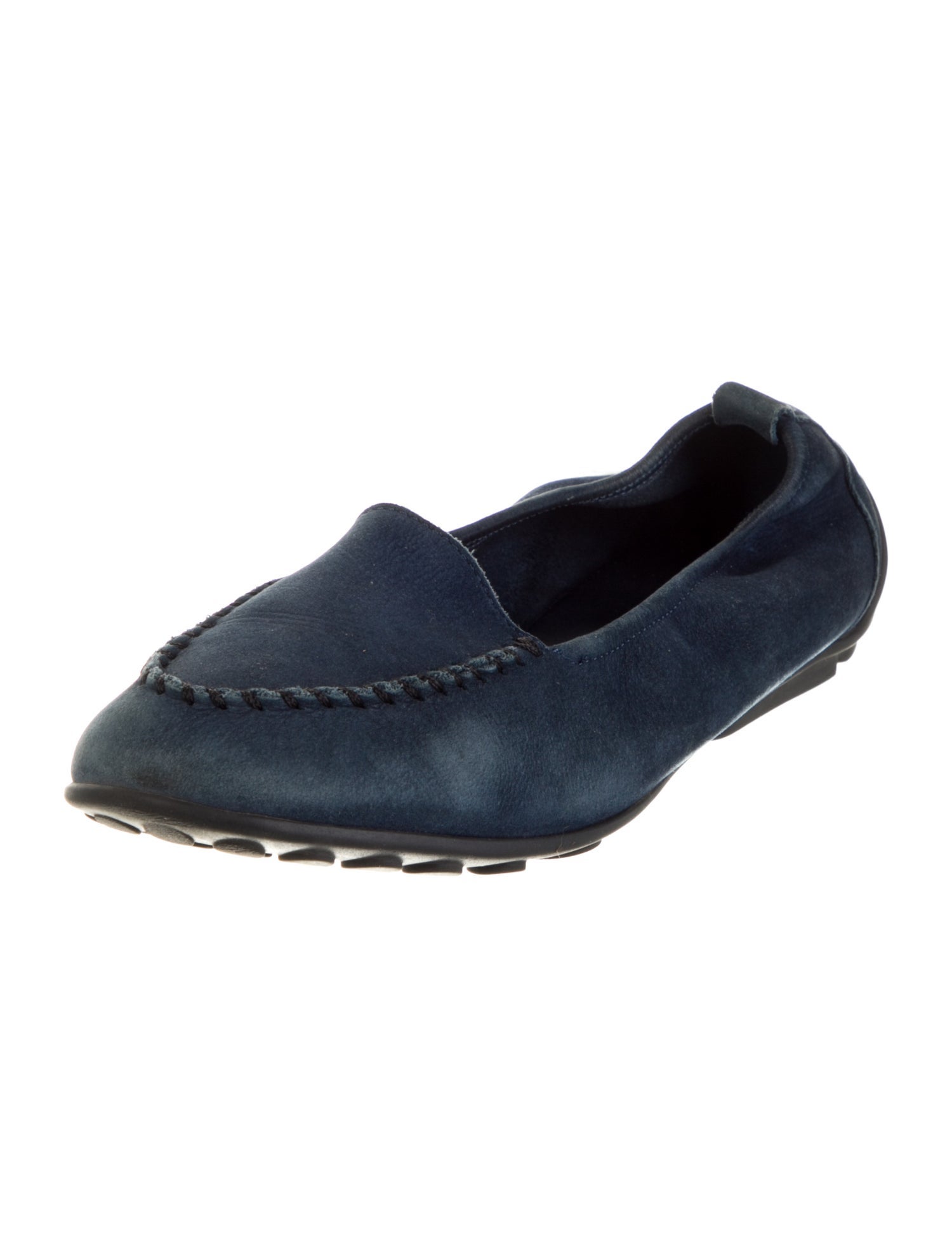 Arche Leather Whipstitch Trim Loafers