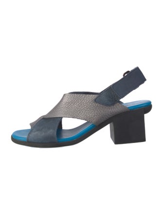 Arche Leather Printed Slingback Sandals