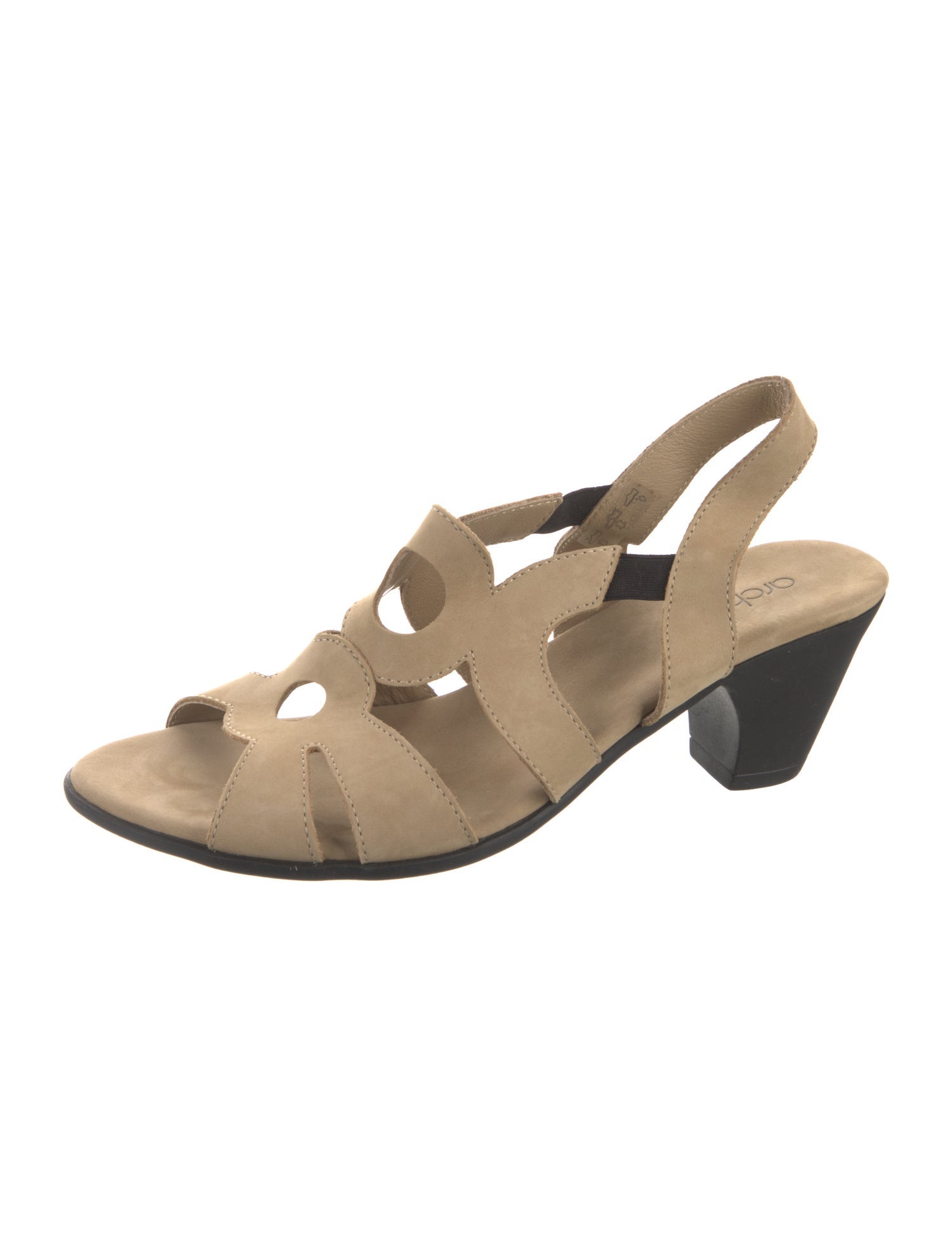 Arche Suede Cutout Accent Slingback Sandals