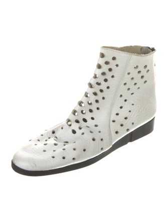 Arche Leather Cutout Accent Boots