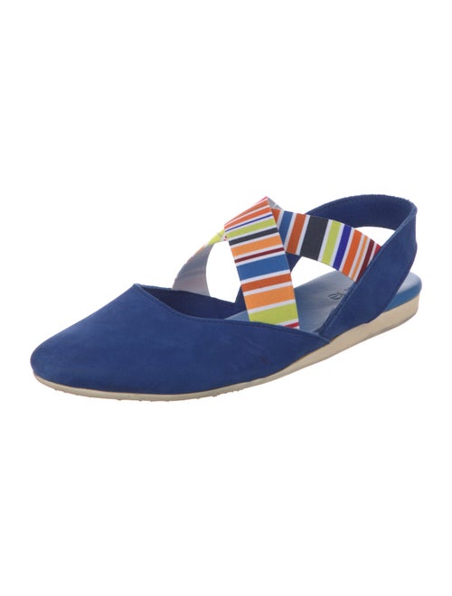 Arche Suede Striped Slingback Flats