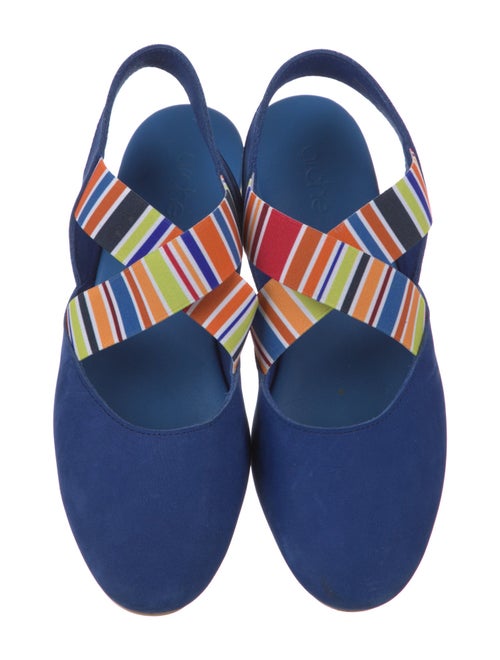 Arche Suede Striped Slingback Flats