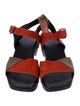 Arche Suede Colorblock Pattern Sandals