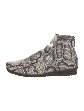 Arche Snakeskin Animal Print Boots