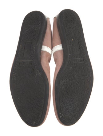 Arche Suede Colorblock Pattern Ballet Flats