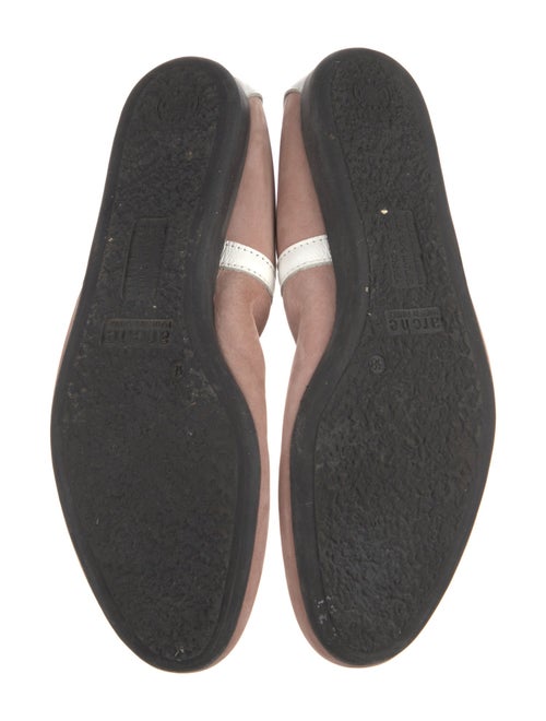 Arche Suede Colorblock Pattern Ballet Flats