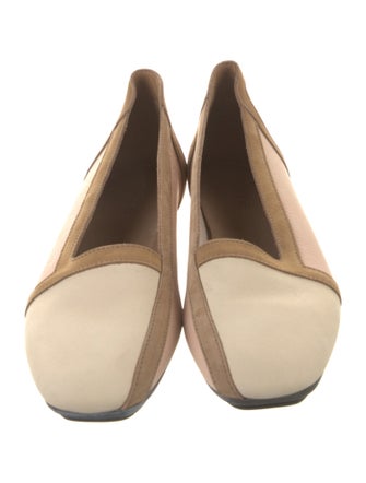 Arche Suede Colorblock Pattern Loafers