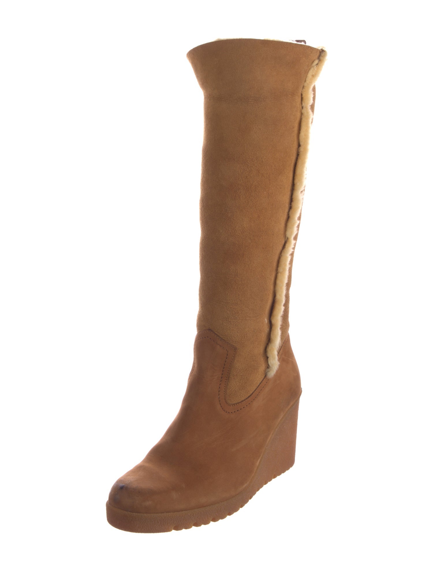 Arche Suede Fur Trim Boots