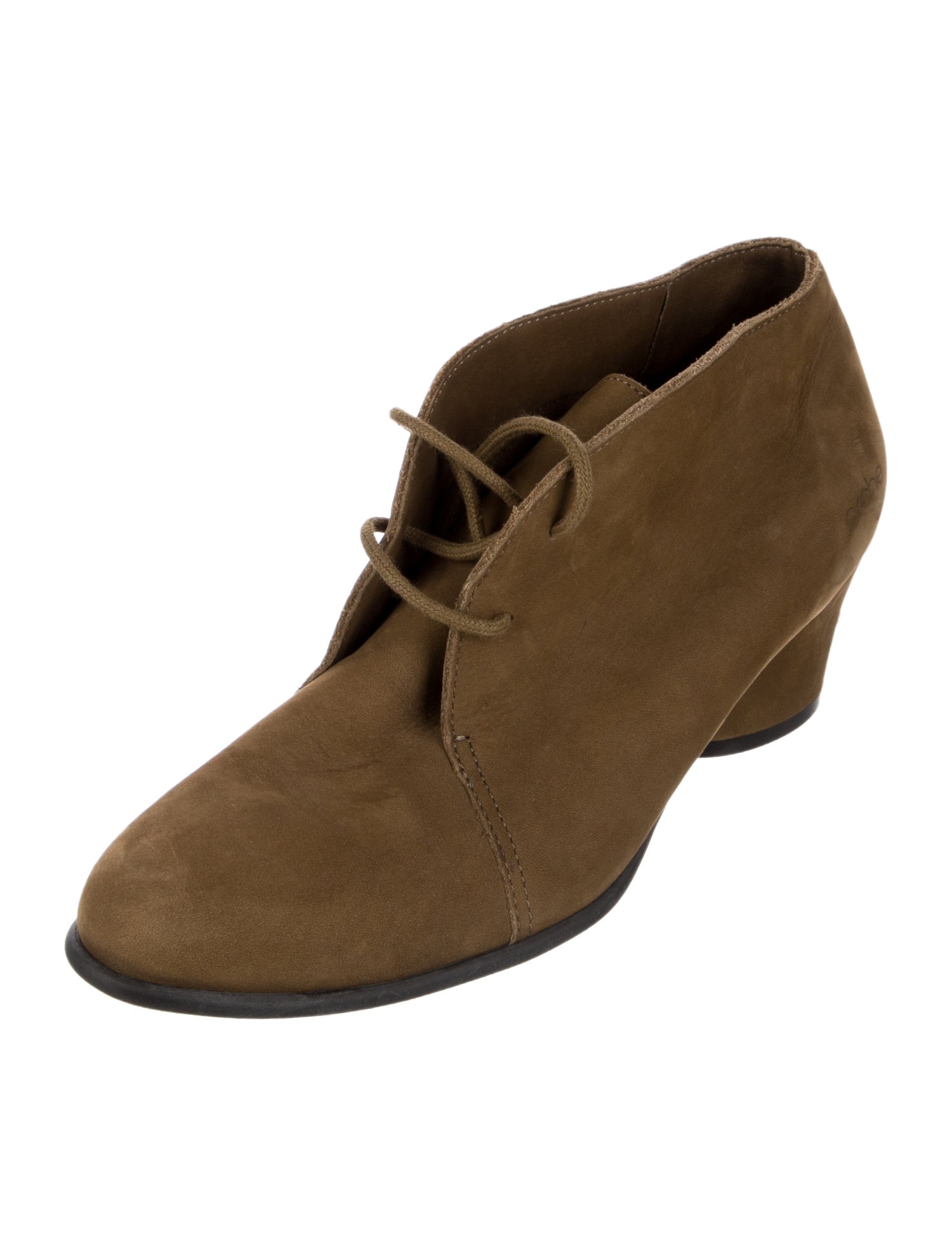 Arche Camel Leather Lace-Up Boots