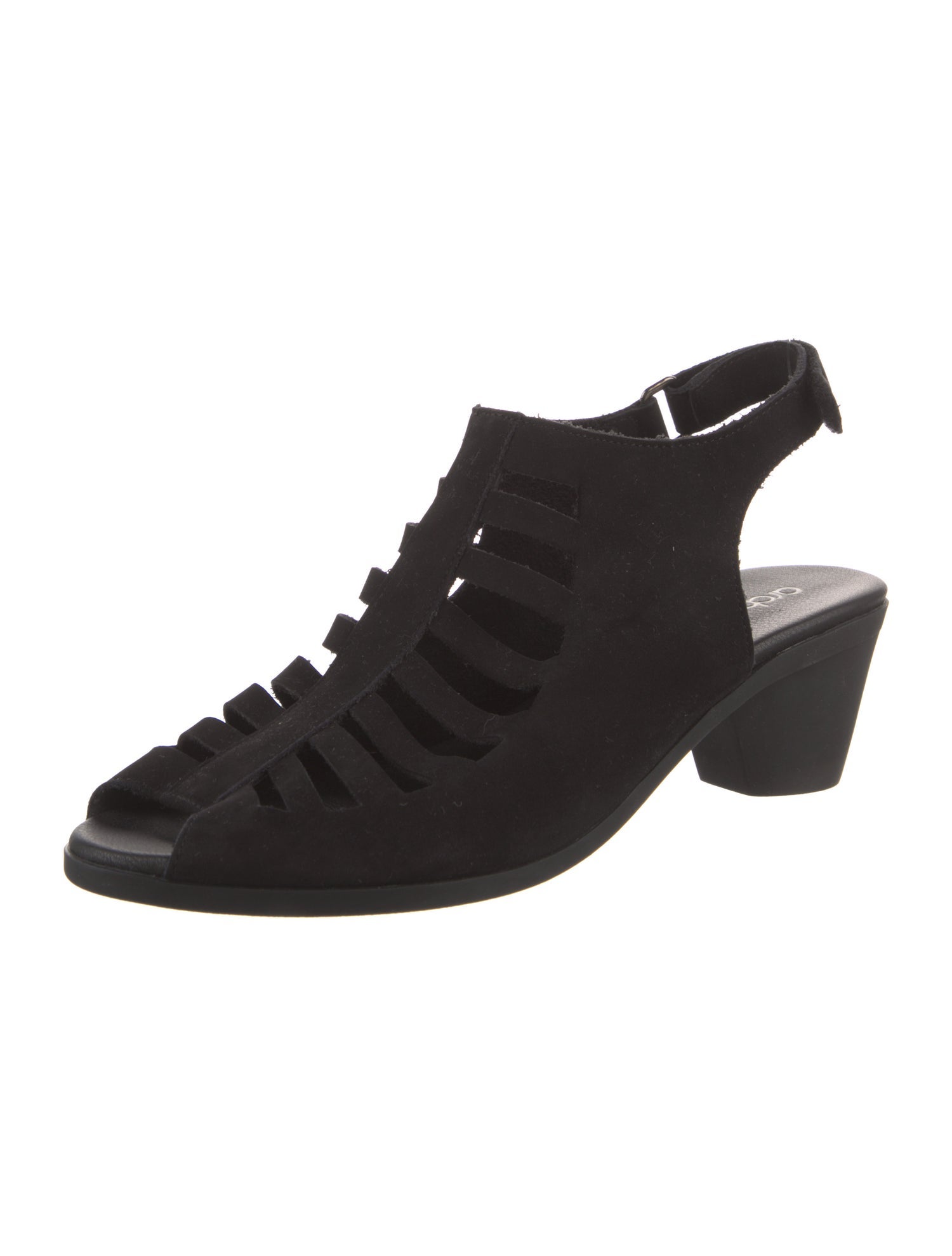 Arche Suede Cutout Accent Slingback Sandals