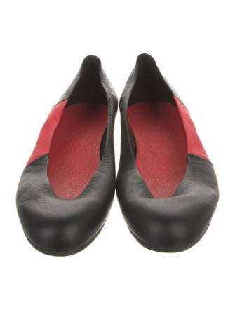 Arche Suede Colorblock Pattern Ballet Flats