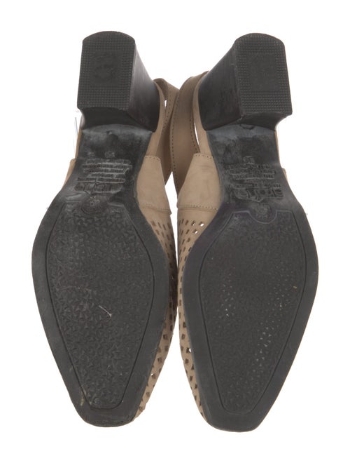 Arche Suede Colorblock Pattern Slingback Pumps