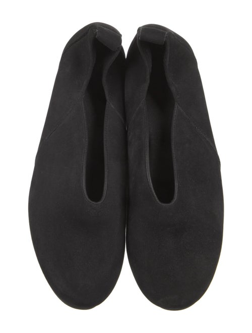 Arche Suede Leather Trim Embellishment Flats