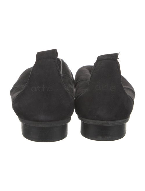 Arche Suede Leather Trim Embellishment Flats