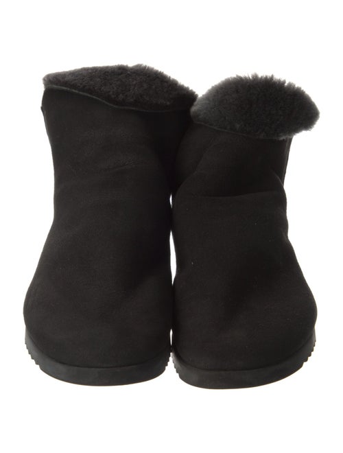 Arche Suede Fur Trim Lace-Up Boots