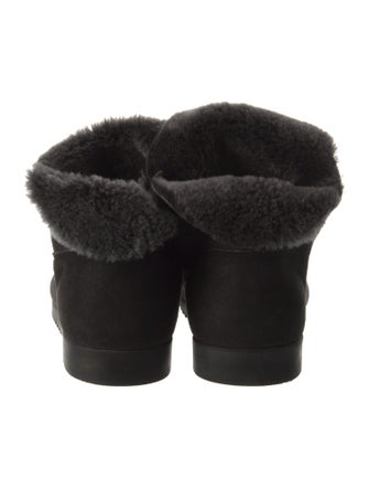 Arche Suede Fur Trim Lace-Up Boots