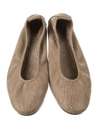 Arche Leather Animal Print Ballet Flats