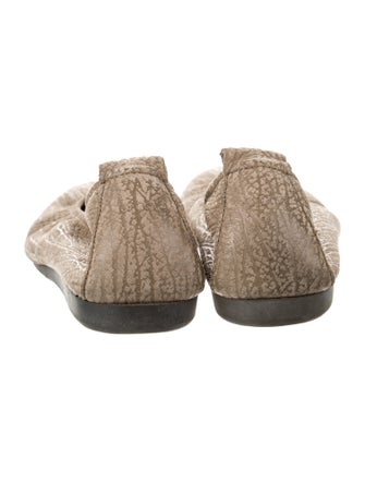 Arche Leather Animal Print Ballet Flats