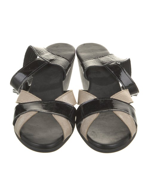 Arche Patent Leather Printed Sandals